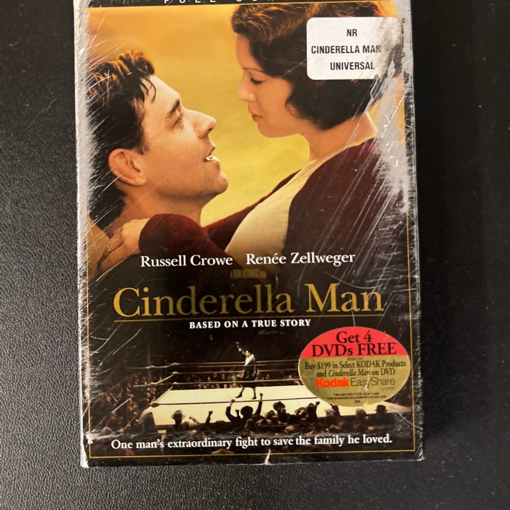 Cinderella Man (DVD, 2005, Widescreen) New Sealed W/Damaged Slipcover